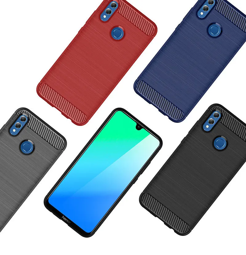 Hadinas Мягкий силиконовый чехол для huawei Honor 10 Lite роскошный углеродный защитный чехол для телефона для Honor 10 Lite легкий тонкий чехлы на хонор 10 лайт