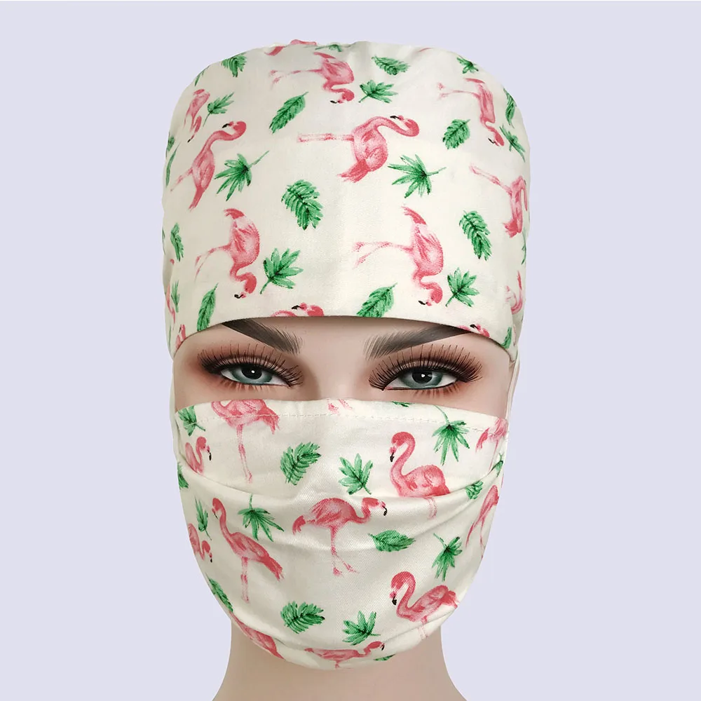 hat mask Хирургические кепки стоматология Доктор Медсестры шапки хлопок дышащий Регулируемый ветеринарная больница работа шляпы красота аптека шляпы мужчины и wo мужчины - Цвет: hat mask