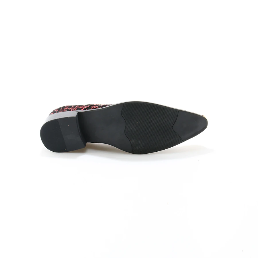 OKHOTCN/Chaussure Homme итальянская обувь мужские кожаные красные свадебные туфли с