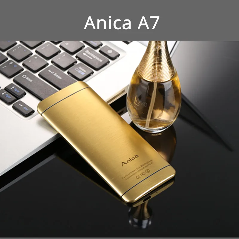 

Anica A7 Phone With Super Mini Ultrathin Card Luxury MP3 Bluetooth 1.63"inch Dustproof Shockproof phone