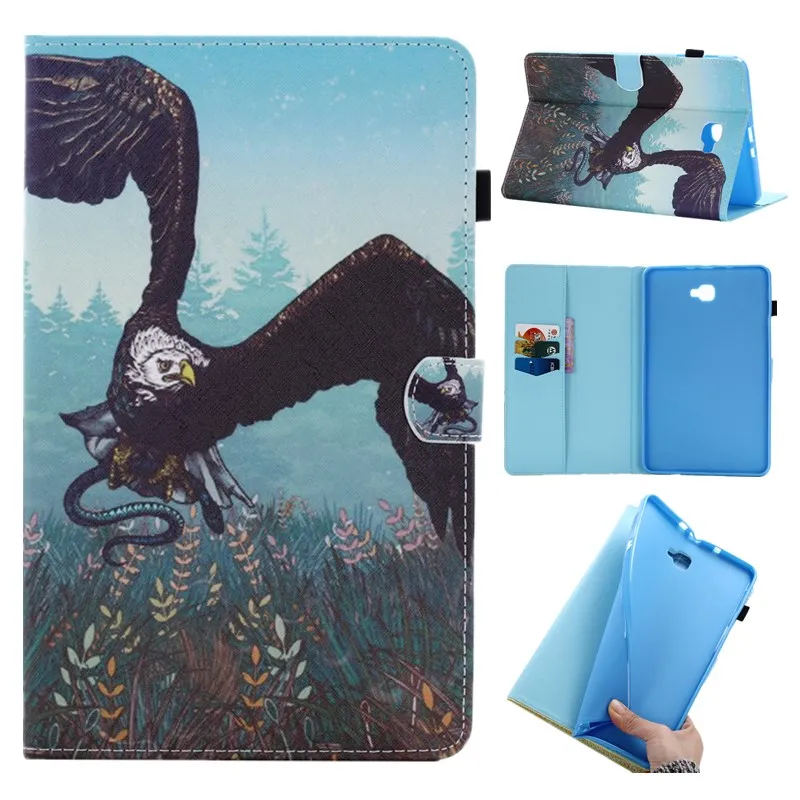 Для T580 T585 чехол тонкий раскладной стенд Флип кожаный для samsung Galaxy Tab 10 1 2016 t585 T580N T585N