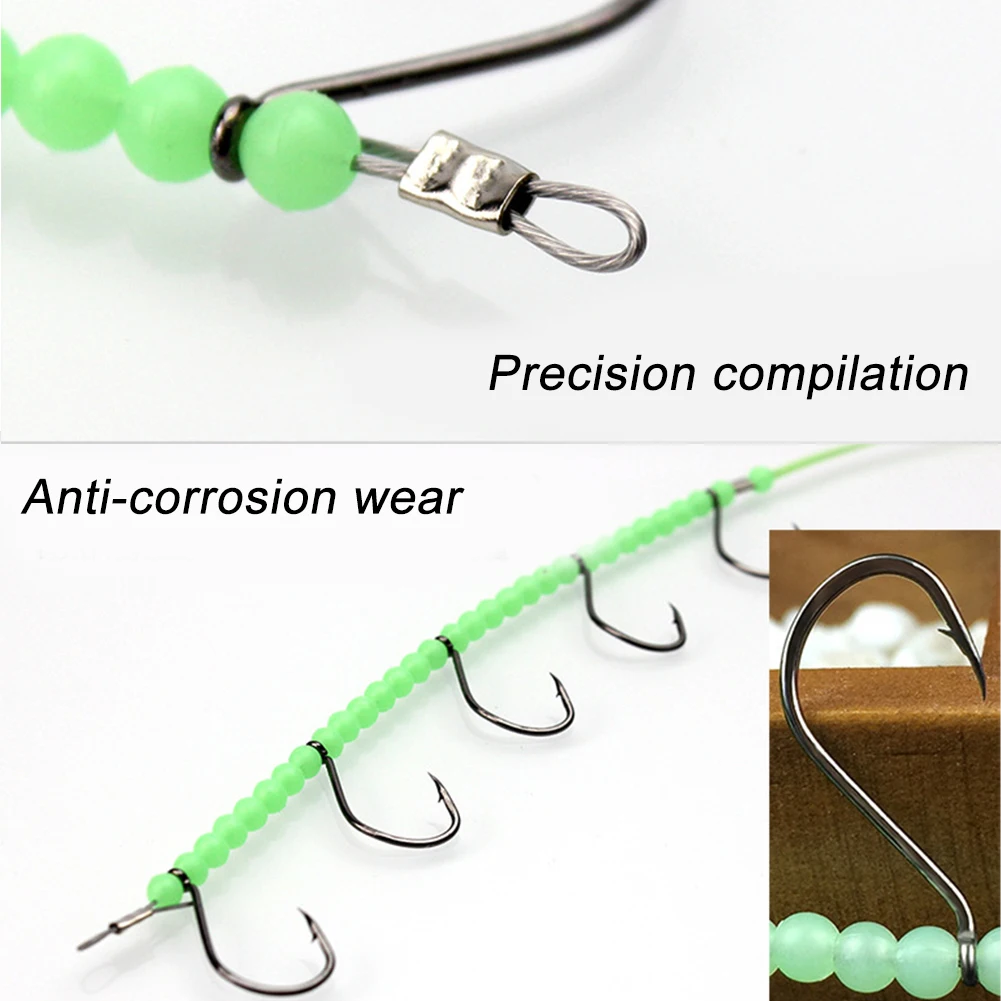 Мягкий 5 крючков приманка кальмар светящийся прочный тропический ночник крючок