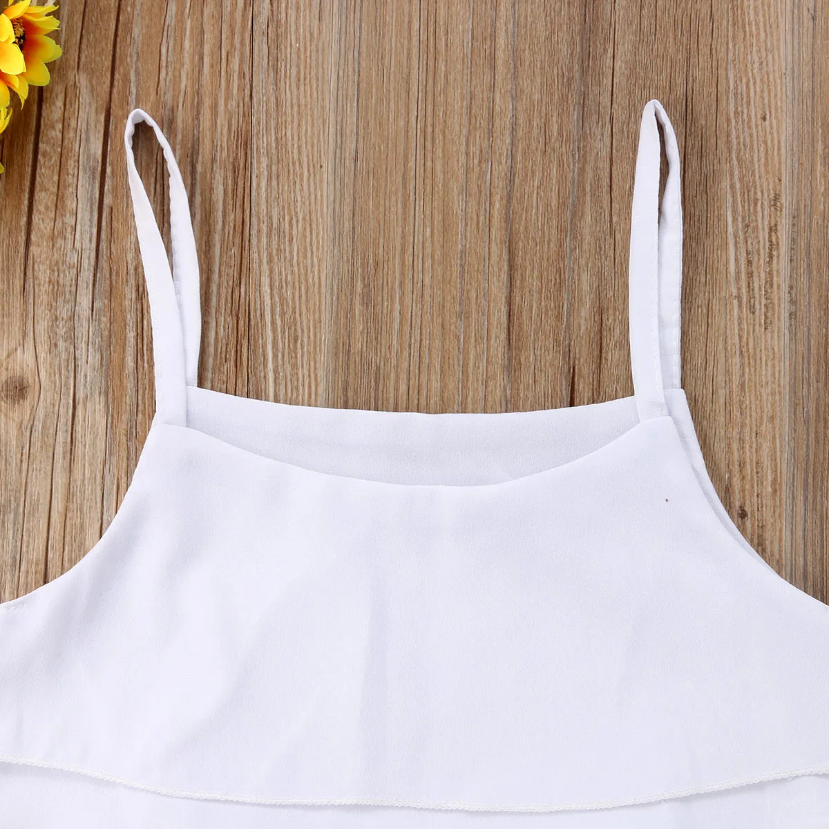 Детская летняя одежда с бантом из 2 предметов для маленьких девочек белая