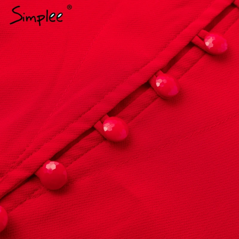 Simplee Elegant v neck long sleeve buttons women blouse shirt Ruffles solid autumn Blusas Tops Casual outwear blusas feminina |
