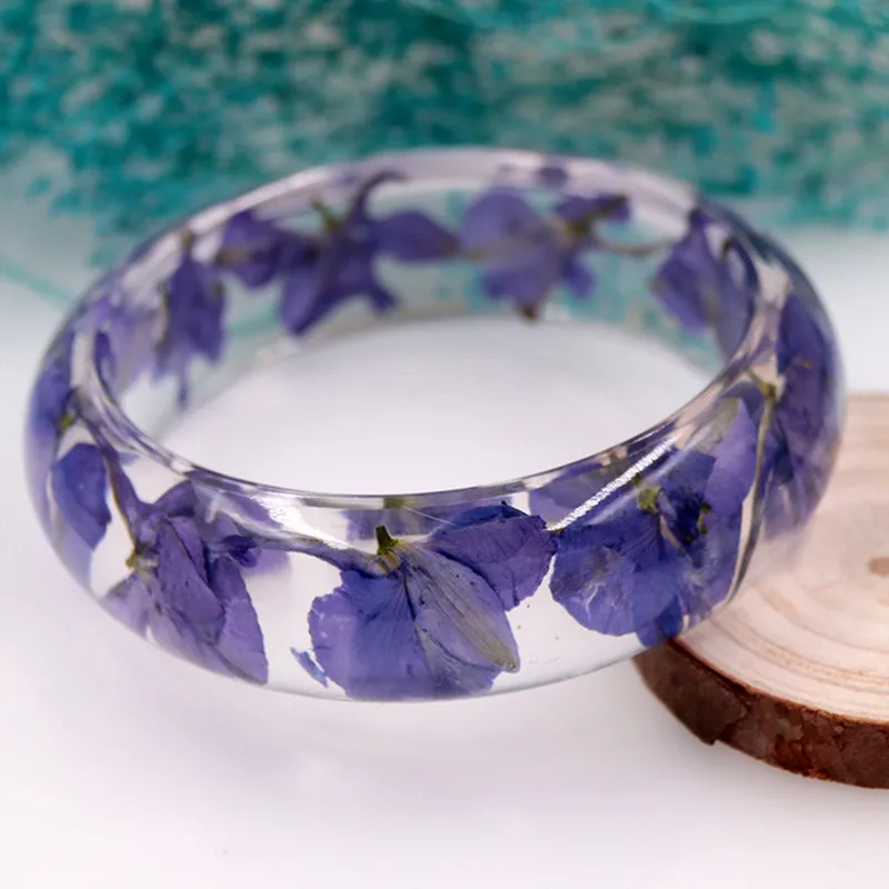 Houbian New Resin Dry Flower Bracelet Handmade Natural Dried Jewelry Girl'S Best Birthday Present | Украшения и аксессуары