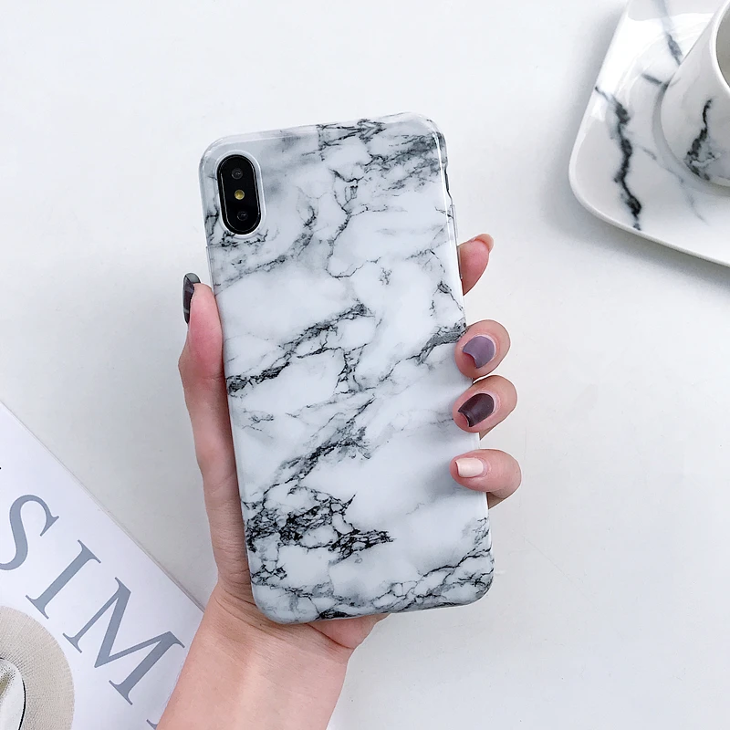 Роскошный мраморный силиконовый чехол для телефона iphone XS Max X XR 7 8 6 6S Plus мягкий