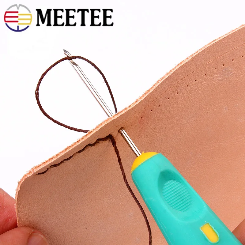 Meetee ручной работы кожа резьба diy инструмент awl прямой конус швейный пробойник