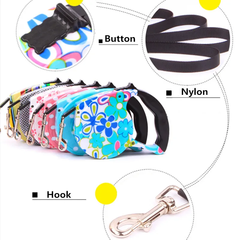 5 метров собака/кошка щенок автоматический выдвижной поводок шнур товары для