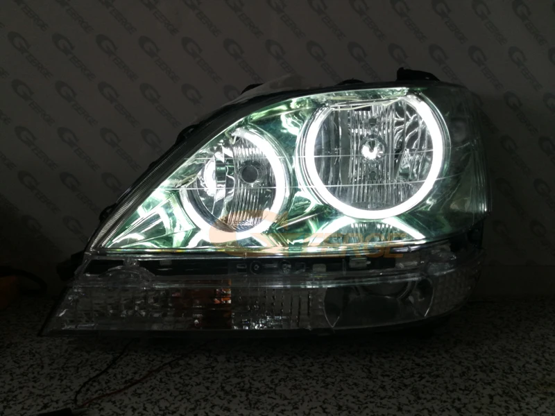 Для Toyota Harrier 1997 1998 1999 2000 2001 2002 2003 отличное ультра-яркая подсветка с холодным катодом(CCFL) Ангельские глазки комплект halo кольца
