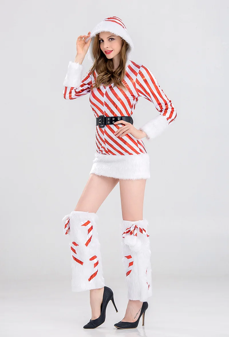 Горячая распродажа 2017 искусственное искушение для взрослых женщин костюм санта