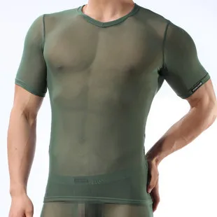 Модное мужское сексуальное прозрачное нижнее белье экзотическая сетчатая