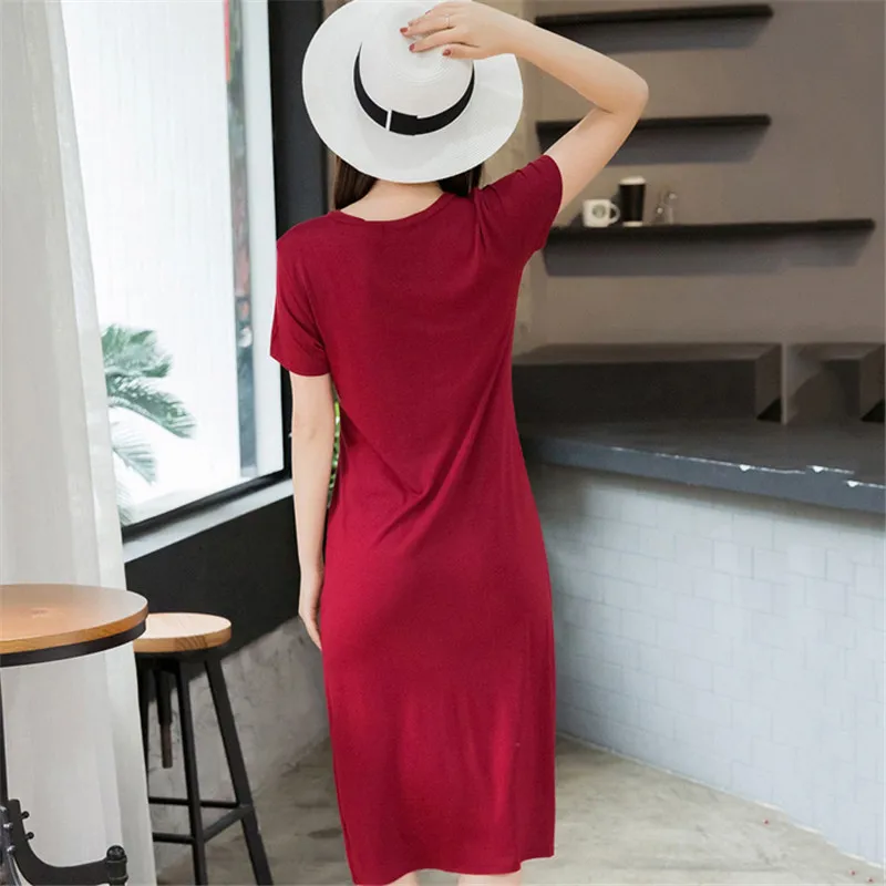 Корейские длинные платья большого размера s повседневное черное летнее платье