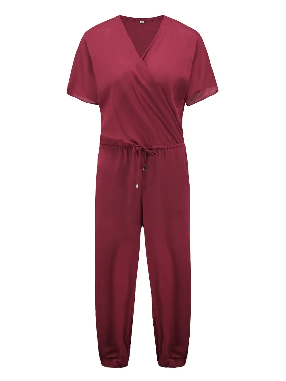 Женский свободный комбинезон с V-образным вырезом и карманами | Женская одежда