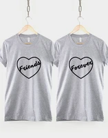 sugarbaby best friends t shirt friends forever best friend t shirt short sleeve fashion casual tops bff t shirt drop ship