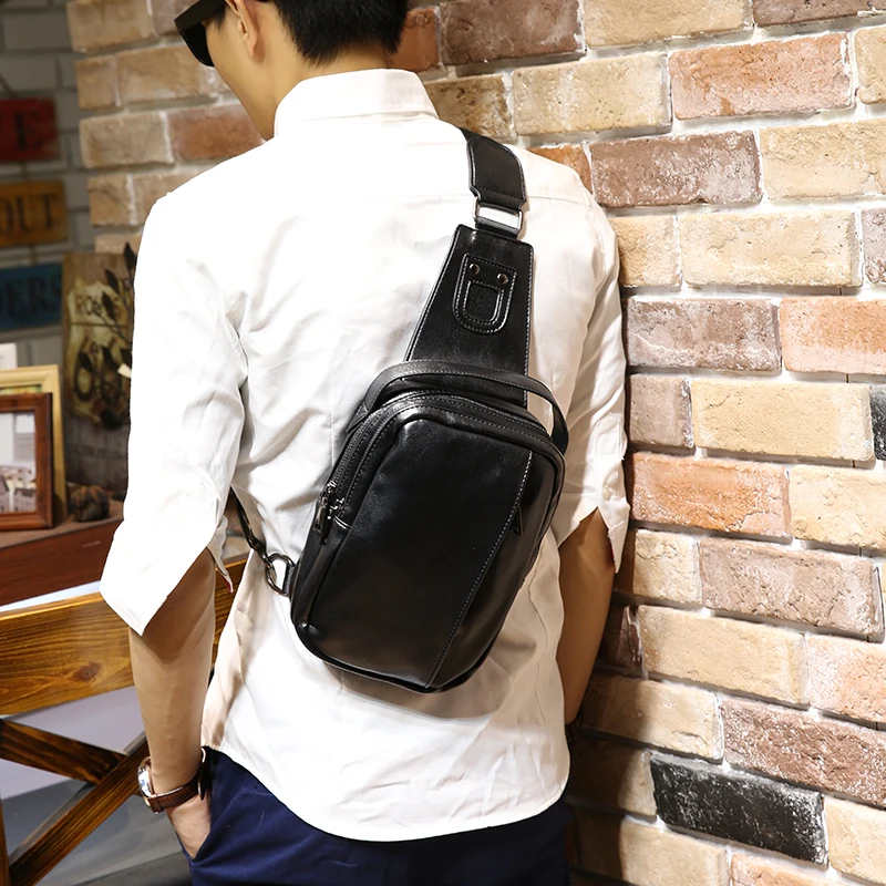 Мужская нагрудная сумка Tidog Han edition|mens chest bag|chest bagbag business |