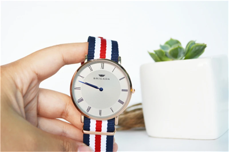 Часы мужские/женские повседневные водонепроницаемые с нейлоновым ремешком|watch