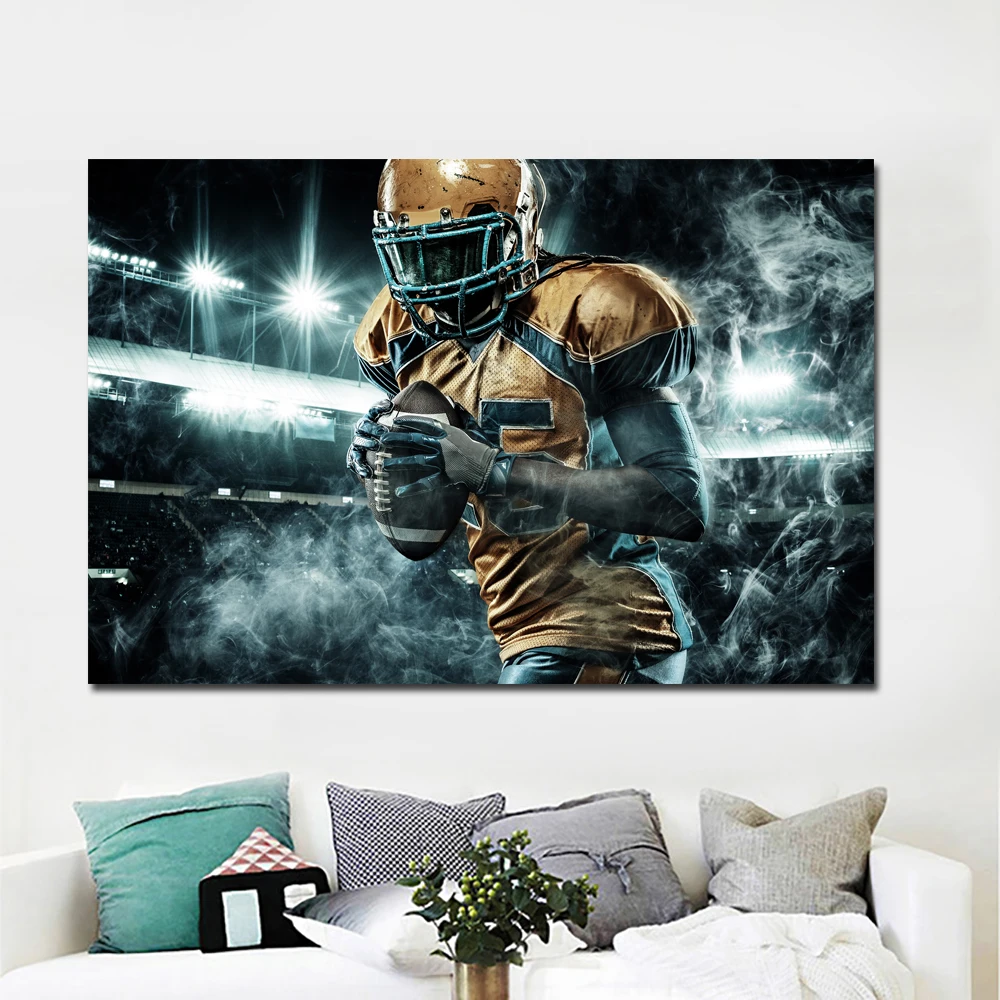 Мужская униформа в виде американского футбола с HD-принтом фотография стены шара