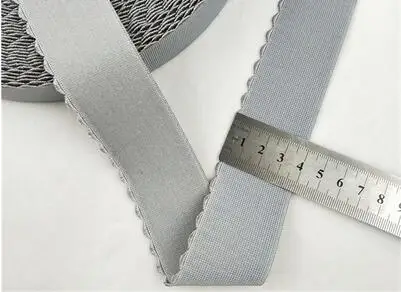 light gray 10 метров 4 см 1,5" широкие эластичные ленты обрезки ленты юбка нижнее белье Пояс эластичный M65Q76 - Цвет: light gray