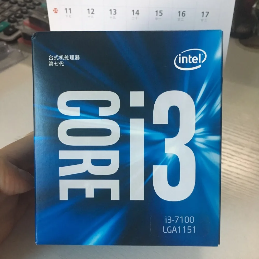100% новый и оригинальный процессор Intel Core i3 7100 series I3 CPU LGA 1151 land FC 14 нанометров