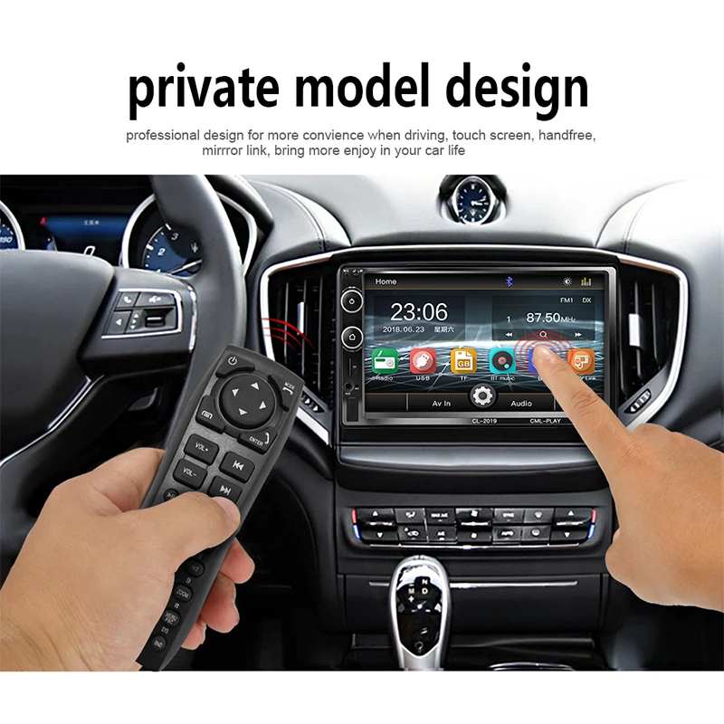 Автомагнитола 2 Din мультимедийный проигрыватель с 7 &quotсенсорным HD экраном Bluetooth MP5
