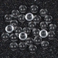 50pcslot 10mm good quality round hemispherical clear glass dome cabochons accessories jewelry
