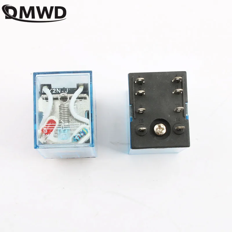 MY2P HH52P MY2NJ реле катушки общего DPDT микро мини электромагнитных с LED AC 110 V 220 DC 12 24