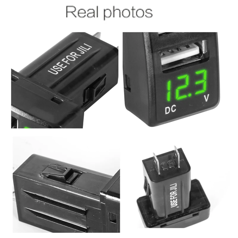 Новейшее автомобильное зарядное устройство DC 12 24 В для JILI GS/GL умное USB IOS/Android 2 порт