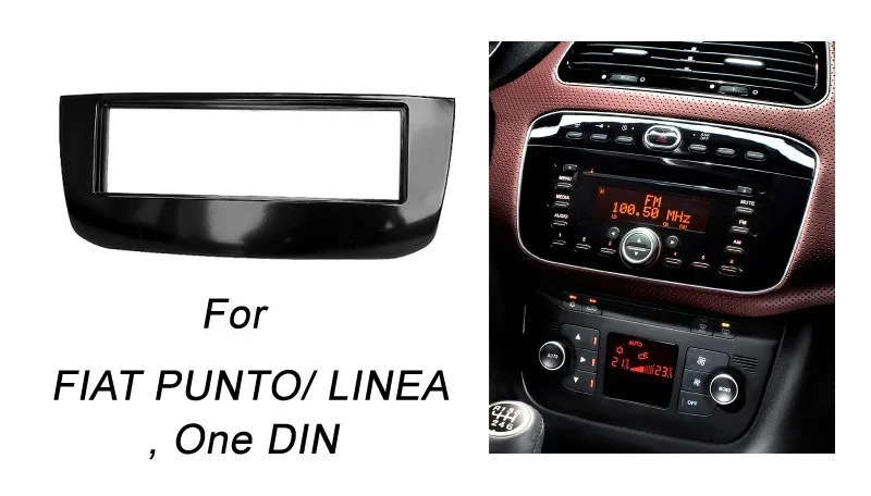 Один Din фасции для FIAT PUNTO/LINEA радио CD DVD стерео панель тире Установка отделка комплект рамка пластина рамка