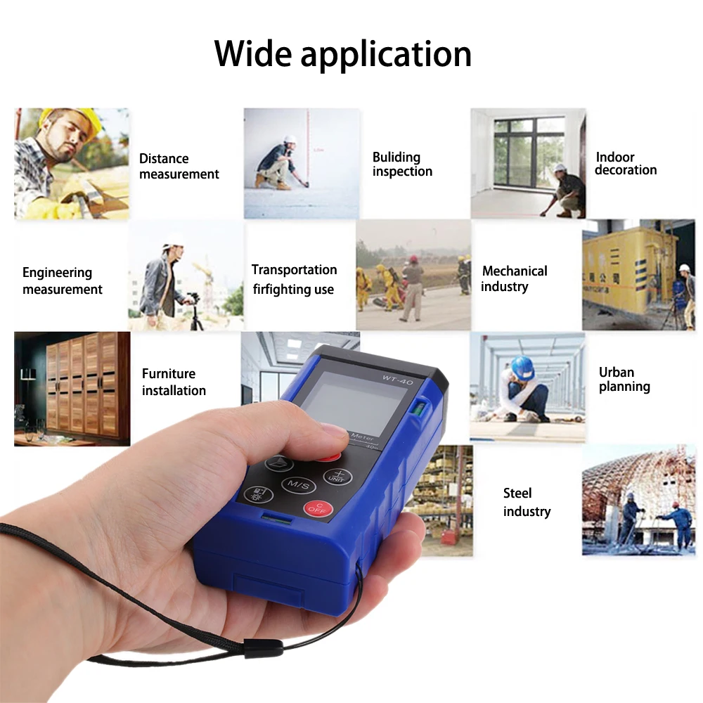 Цифровой лазерный дальномер 40m/131ft|laser distance meter|distance meterlaser |