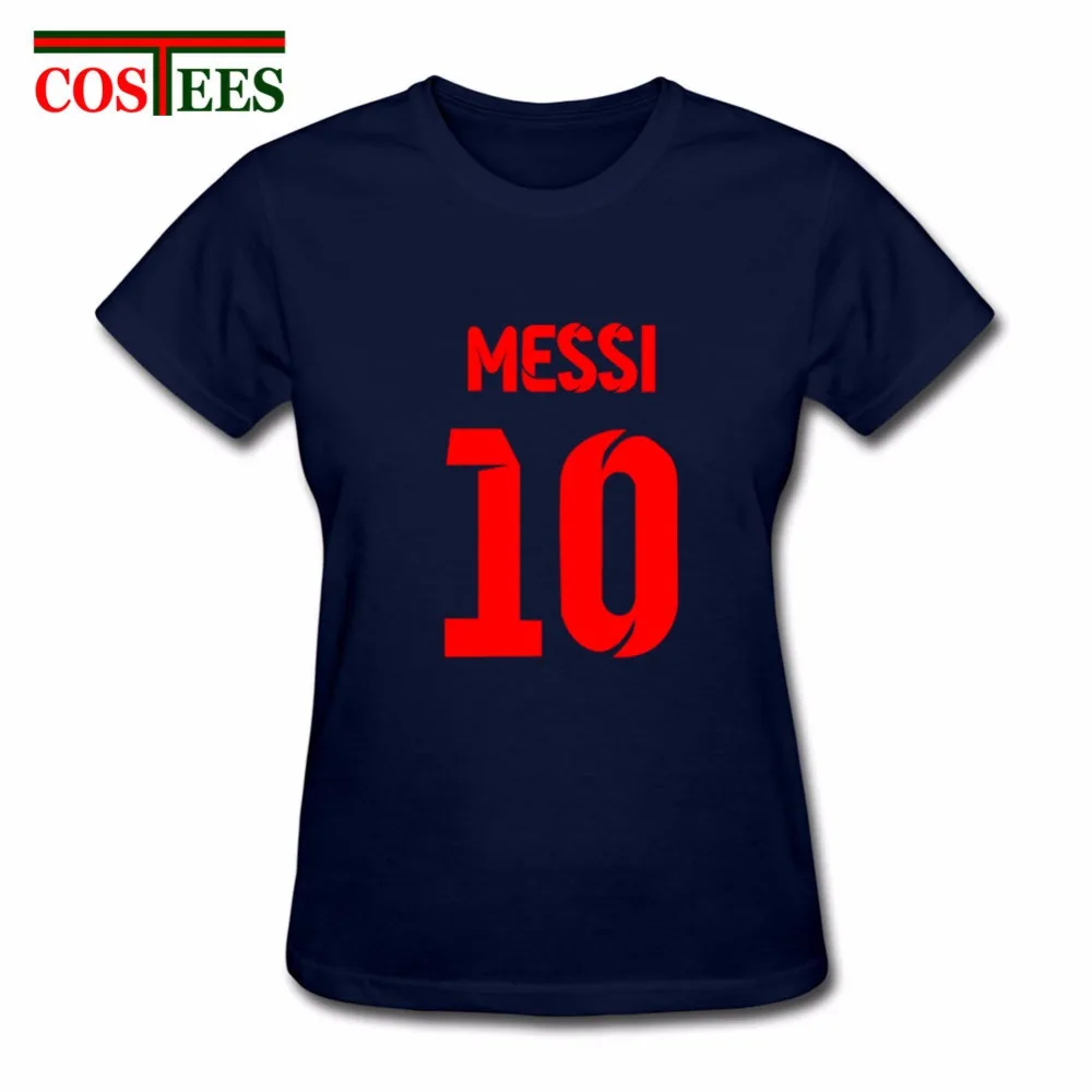 Lionel Messi рубашка camiseta Барселона camisa футболка женская с коротким рукавом футболки