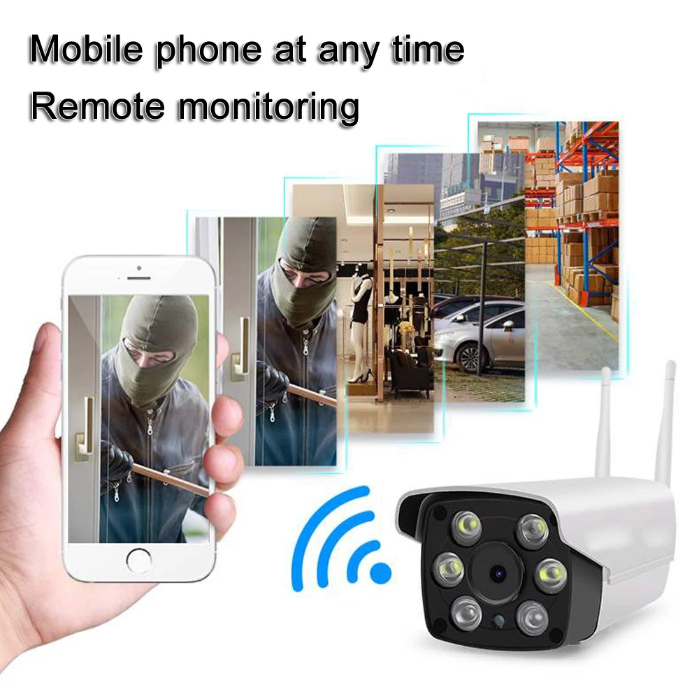 Wifi камера 1080P наружная Пуля Беспроводная Проводная система видеонаблюдения ip