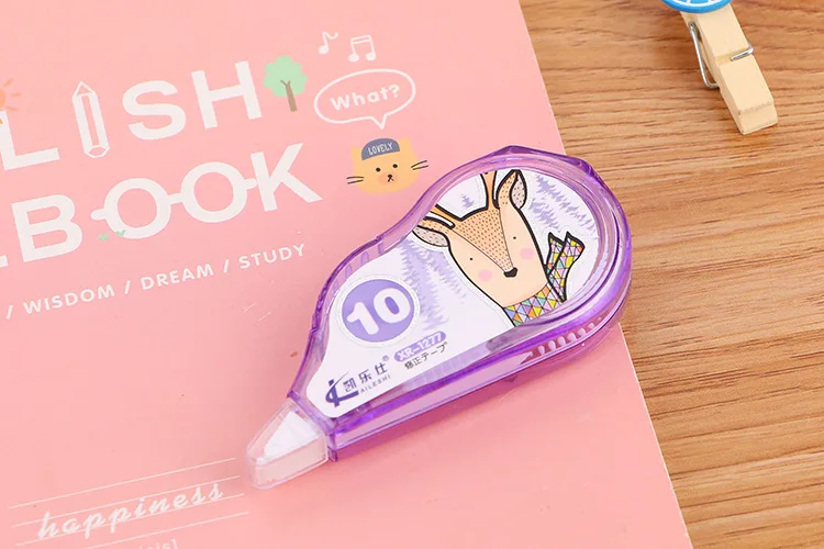 Милый мультяшный Лисичка коррекционная лента Kawaii корректор для школы лента для детей рисование Рисование корейские канцелярские принадлежности для офиса