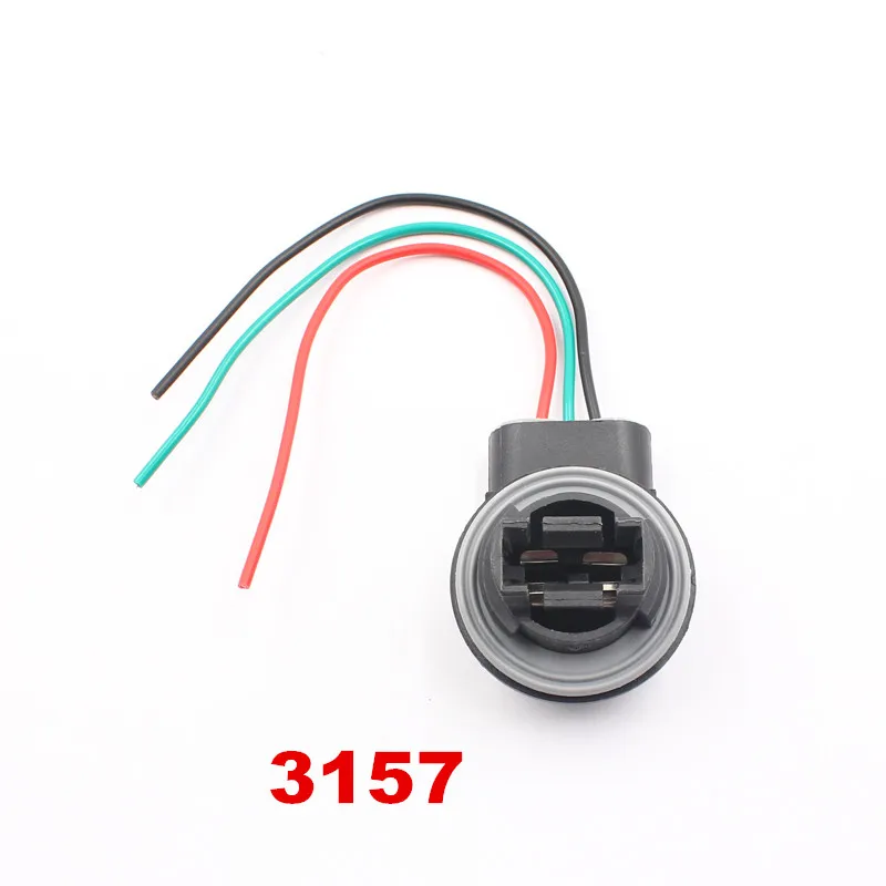 10 шт. патроны для светодиодных ламп 3156 3157 connector for led connectors cablesconnector led