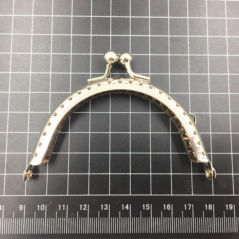 Застежка Kiss Arch кошелек замок для сумки DIY сумочка клатч ручка Аксессуары для багажа Серебряный тон металлический каркас гладкая 4 размера 10 шт