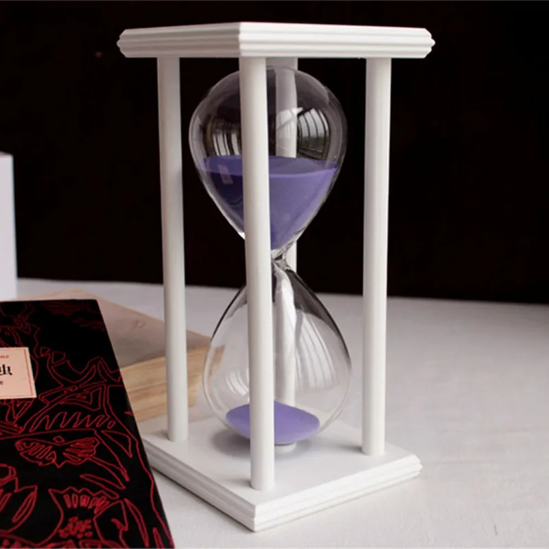 30 минут песочные часы обратный отсчет времени современные деревянные цветы