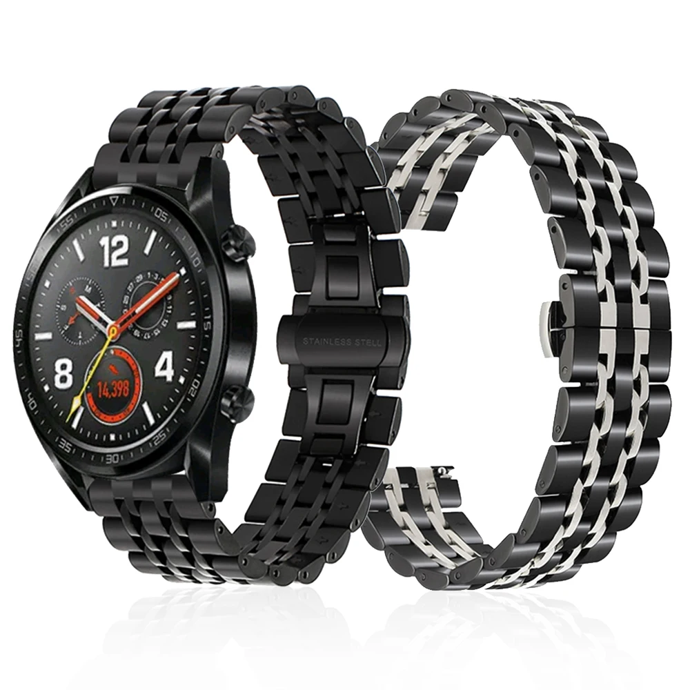 Металлический Ремешок на руку для HUAWEI WATCH GT/GT Active 46 мм браслет из нержавеющей