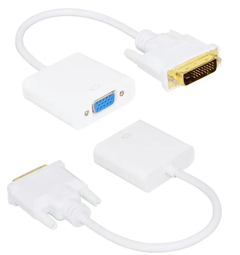 DVI Мужской к VGA Женский видео конвертер адаптер 24 + 1 25 Pin DVI-D Кабель-адаптер для ТВ PS3