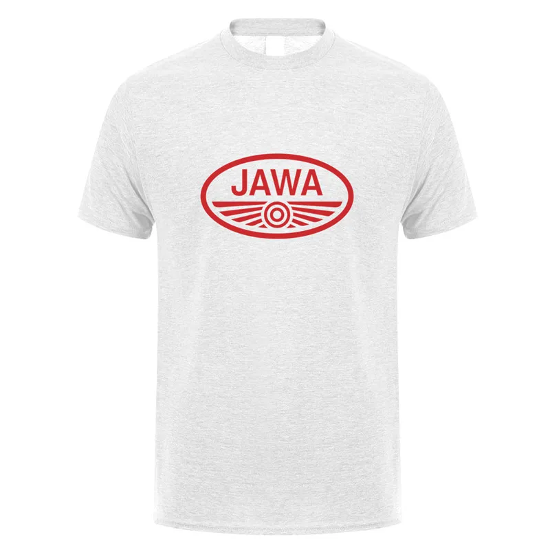 ash grey Футболка Jawa, топы, новая летняя мода, короткий рукав, хлопок, JAWA, мотоцикл, футболка, DS-067 - Цвет: ash grey