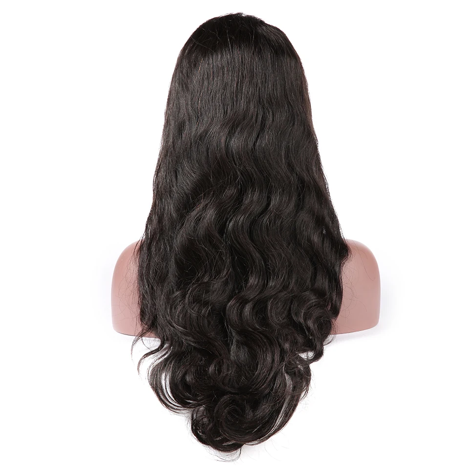 HJ WEAVE BEAUTY 4x4 парик с кружевом бразильские виргинские волосы тела волнистый