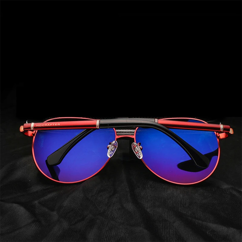 Солнцезащитные очки для мужчин WOWSUN 2018 бренда с поляризационными линзами HD, овальной формы, сплавной оправой, защитой от УФ-излучения и возможностью использования при вождении, модель A411.