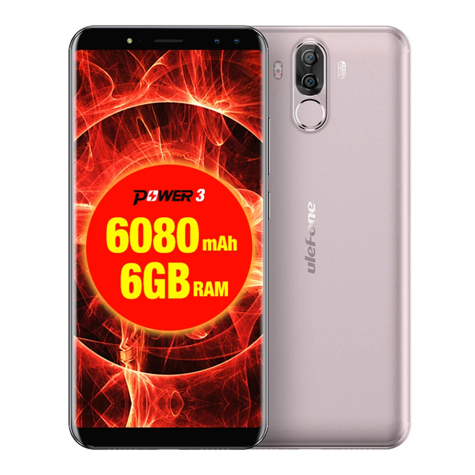Ulefone power 3 4G Phablet Android 7 1 6 0 дюймов MTK6763 Восьмиядерный 2 ГГц ГБ ОЗУ + 64 Гб ПЗУ Hi-Fi