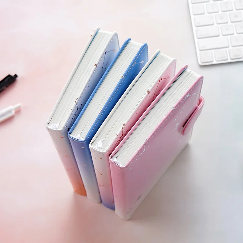 Записная книжка из искусственной кожи в твердом переплете с изображением звездной звезды, блокнот-планировщик, стационарный блокнот, детский подарок, журнал путешественника