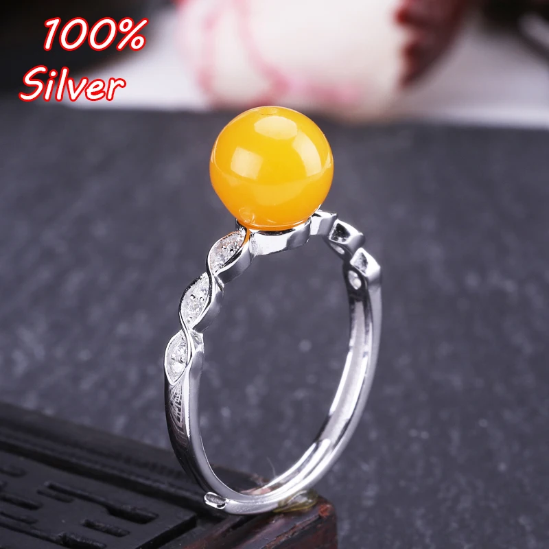 

925 Sterling Silver Color 7MM-9MM Base Inlaid Wax Ring Blanks Settings Adjustable Ring DIY Jewelry