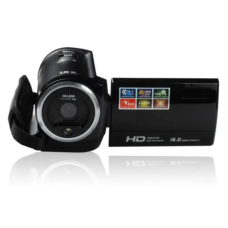 Ordro DV-107 Цифровые видеокамеры HD 720P 16X зум Профессиональный рефлекторный рекордер камера s W/распознавание лица фото камера
