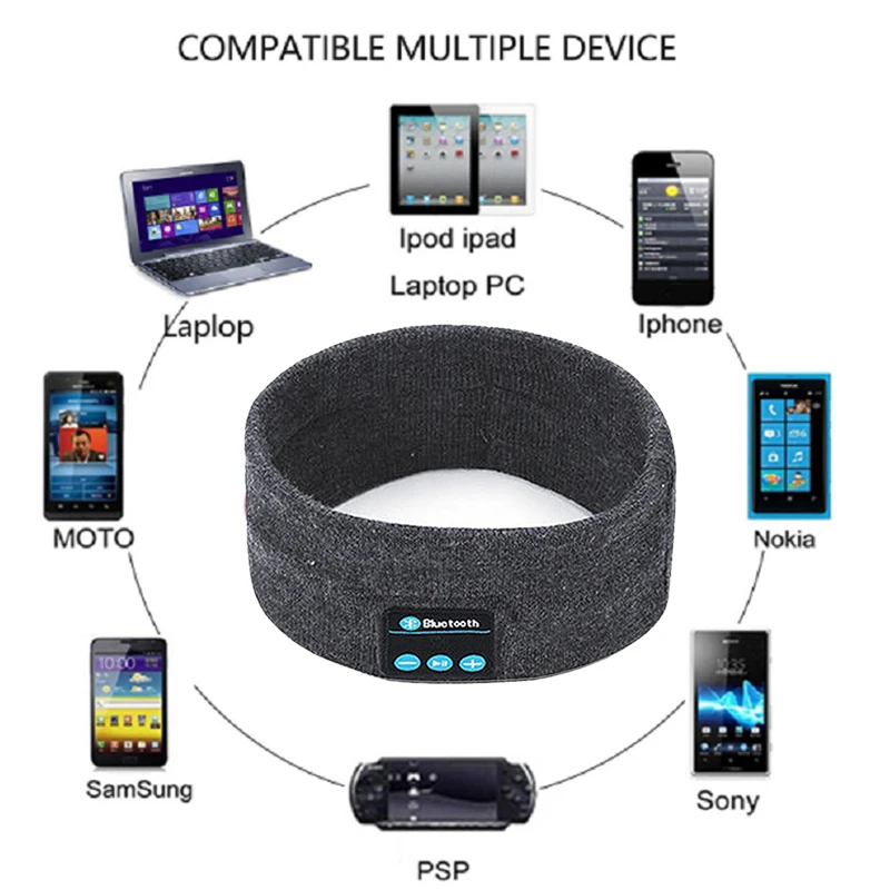ABGN Горячие-беспроводные Bluetooth темно-серые стерео наушники гарнитура Спорт сна оголовье микрофон большой мощности