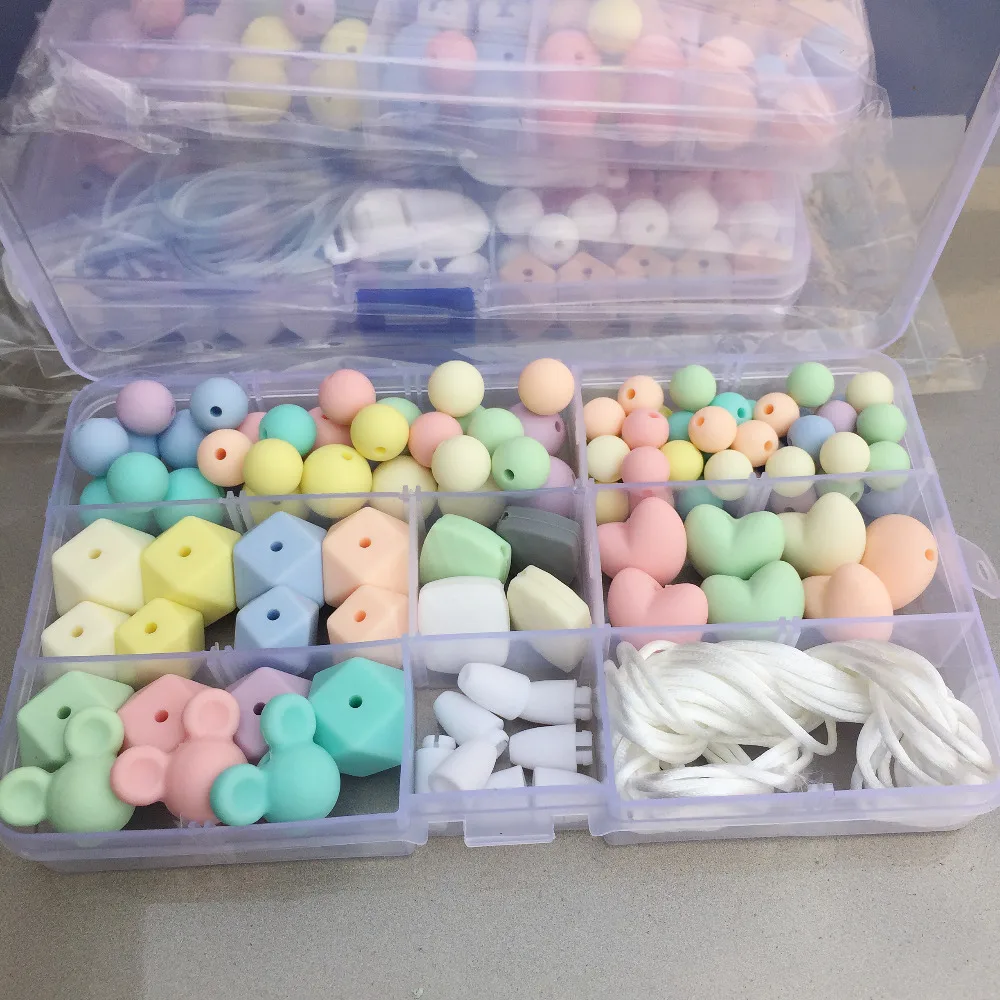 Набор силиконовых бусин детский набор поделок пустышка клипсы детская кроватка