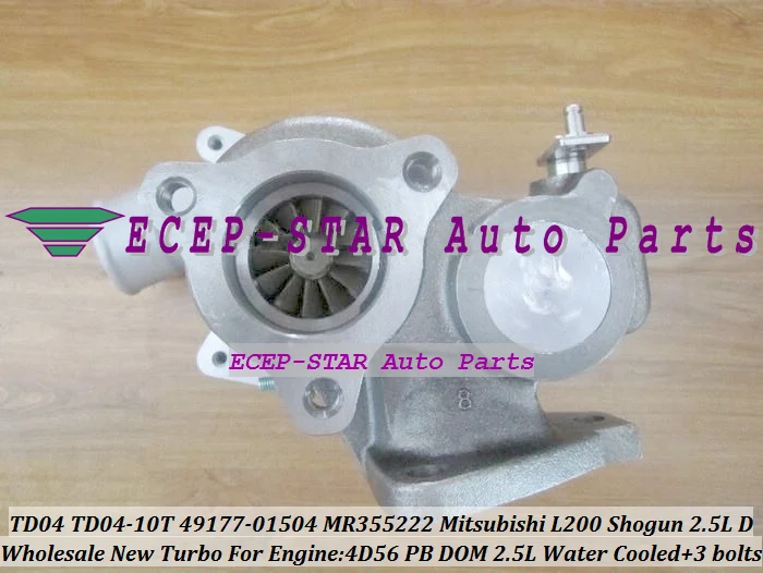 Турбо TD04 49177-01504 49177-01512 49177-01503 MR355222 MD195396 для Mitsubishi Pajero II L200 L300 Shogun 4D56 PB DOM DE 2.5L D |