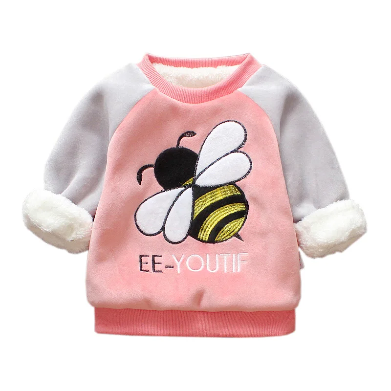 Детские мультфильм осень с капюшоном детская одежда bee шаблоны толстовки для