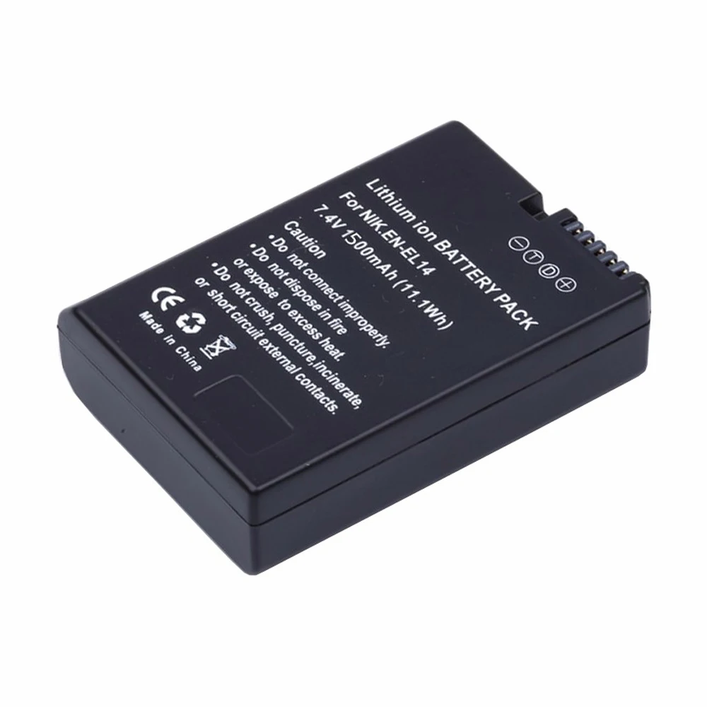 EN EL14 ENEL14 аккумулятор + двойное зарядное устройство USB для Nikon EL14A P7800 P7100 D3400 D5500 D5300