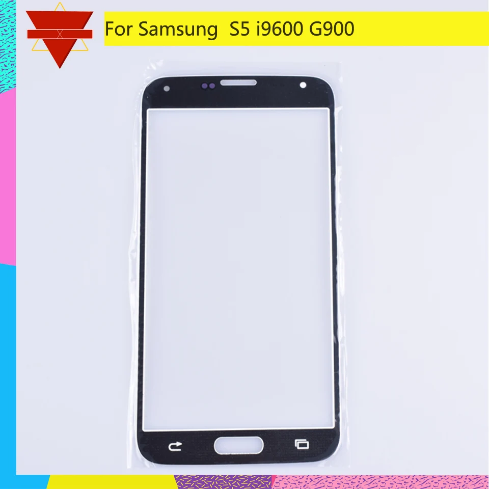 Для Samsung Galaxy S5 I9600 G900F G900H G900A G900 SM-G900F сенсорный экран передняя стеклянная панель